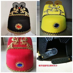 明制皇帝帽子成人新郎帽乌纱翼善冠帽古风汉服古装帽戏曲帽道具