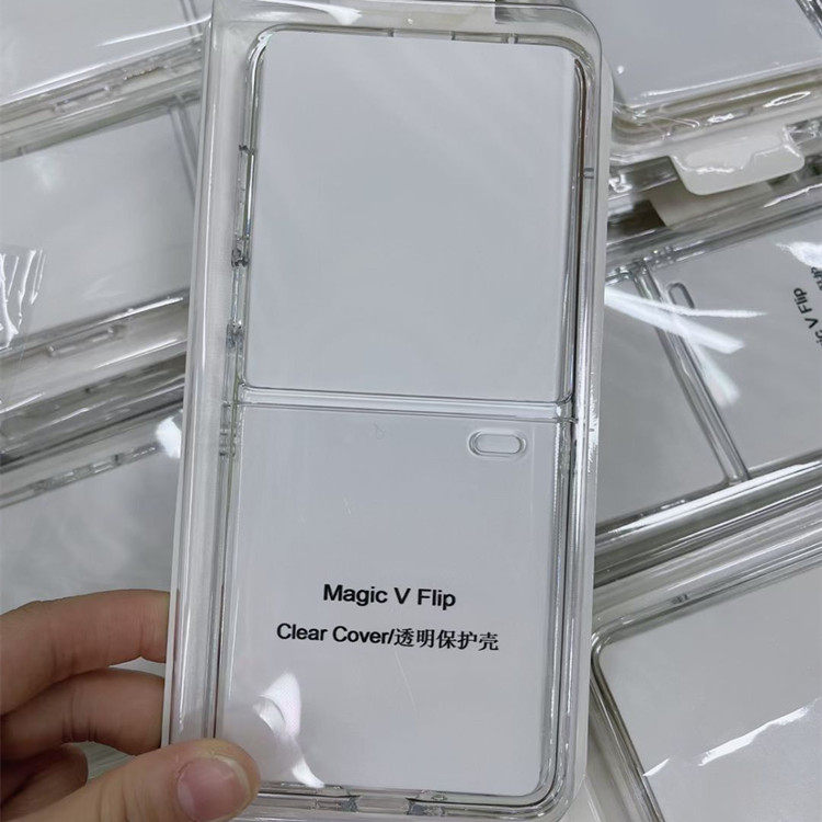 适用于华为荣耀Magic V Flip手机壳Magic VFlip折叠屏透明防刮花手机套MagicVFlip保护套硬壳防摔外壳