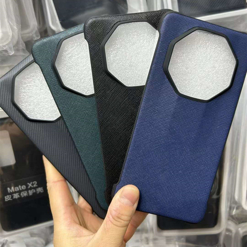 适用于华为Mate60rs手机壳Mate60保时捷凯夫拉同款保护套Mate60rs保时捷设计镜头大孔手机套碳纤维外壳皮革潮