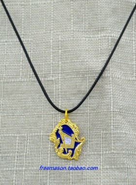 共济会欧美风格蹦迪毛衣链吊坠