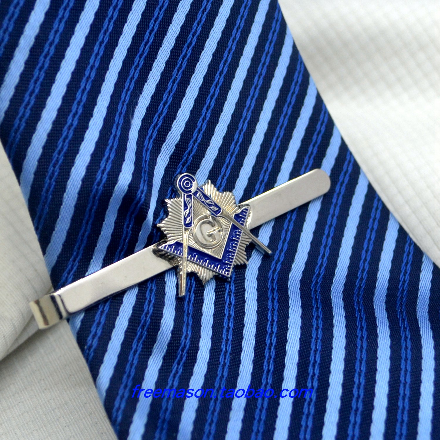 共济会风格男士西装领带夹