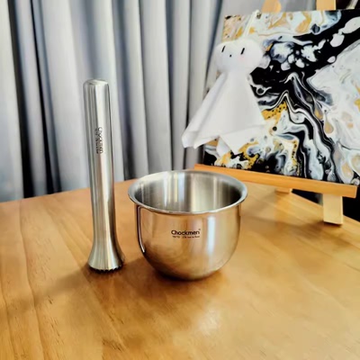 chockmen不锈钢捣蒜器研磨器