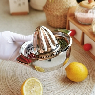 出口304不锈钢柠檬夹家用压榨橙子榨汁机手工挤汁器水果原汁神器