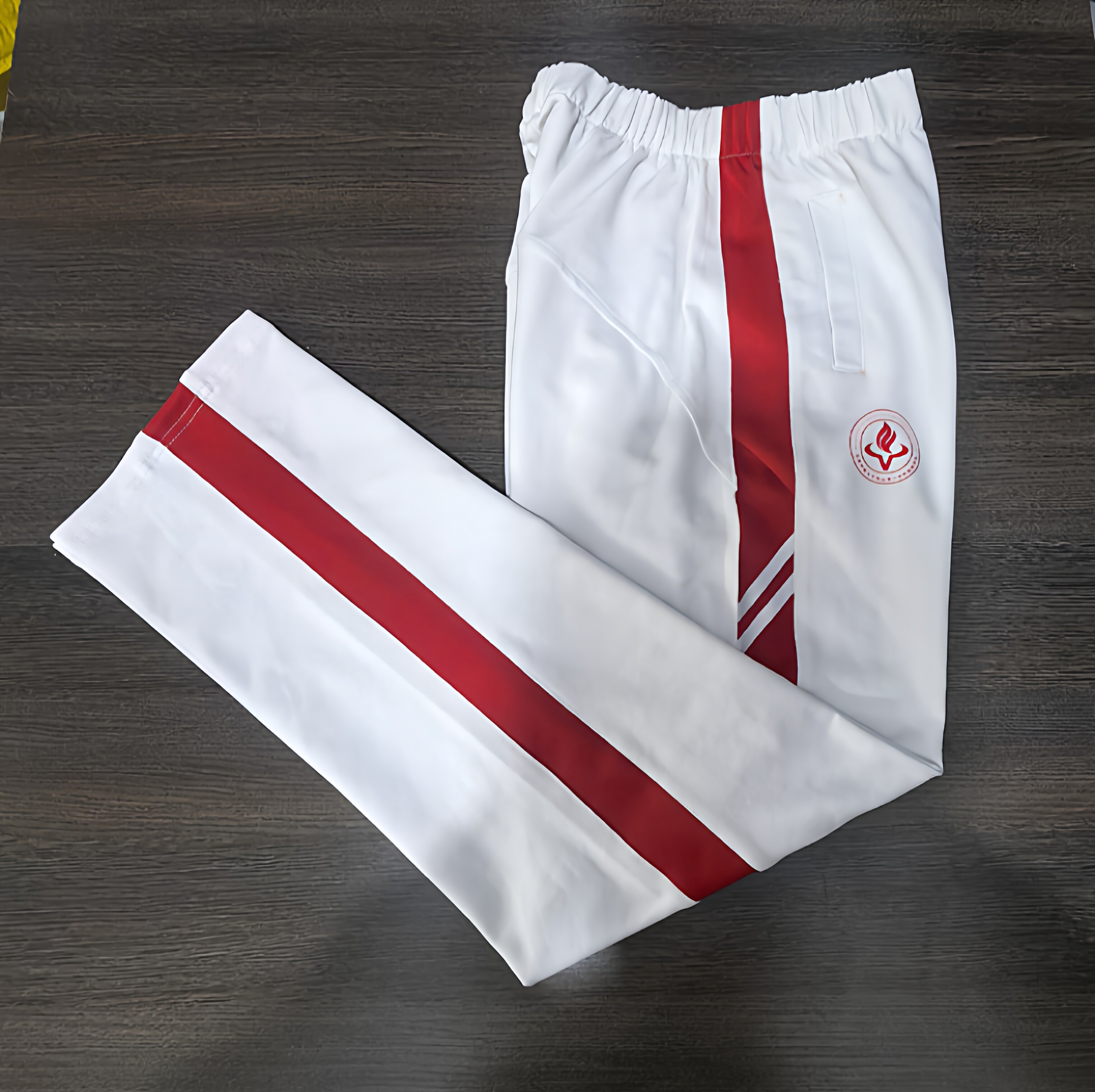 纯棉校服套装白色短袖+裤子北京