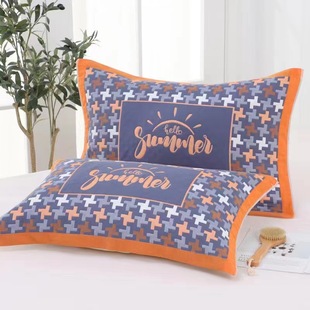 彩边枕巾纱布棉枕巾网店直播选品纱布枕巾