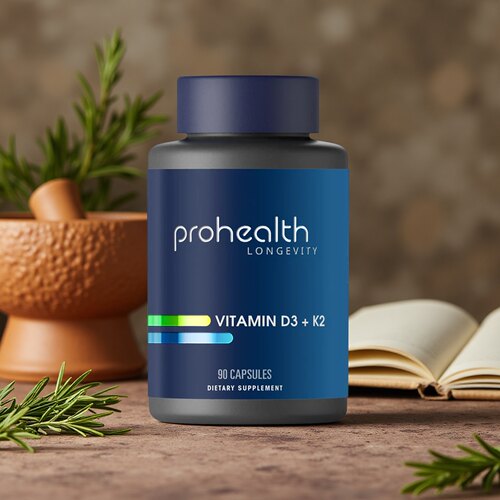 美国ProHealth vitamin维生素D3+K2钙镁科学健康膳食补充心脏健康