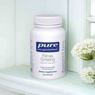 Pure Encapsulations人参胶囊Panax Ginseng 美国120 粒胶囊250MG