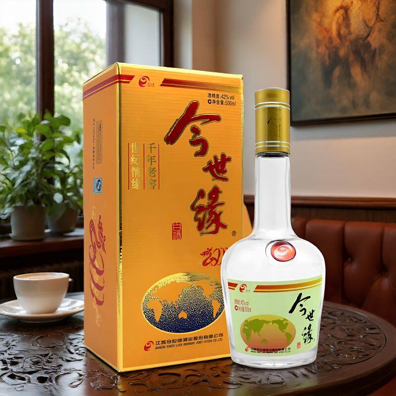 【正品】今世缘地球 今世缘老地球 42度500ml 水晶地球 皇冠地球图片