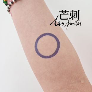 tattoo 糖尿病简约防水持久几何纹身贴 芒刺原创文身贴 蓝色圆圈