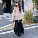 2025冬装新品仿生皮草外套女保暖减龄优雅大衣2892-1P225K325，女装皮草，2C339
