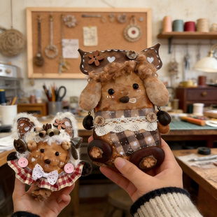 手工diy娃娃豆荚大豆植物材料包挂件榼藤娃自然果实果壳玩偶