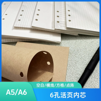 6孔活页本替换纸A5A6