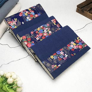 复古布艺手帐本书衣封套书本保护套a5a6书套封皮可定制手工布书皮