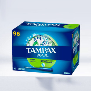 现货 Tampax丹碧丝塑料长导管卫生棉条大流量96支Super 美国进口版