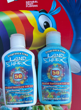 美国Reefsafe潜水专用海洋珊瑚友好防晒霜SPF50游泳冲浪LANDSHARK
