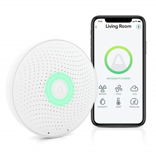 美国 Airthings 2930 Wave Plus 智能氡和空气质量监测器.
