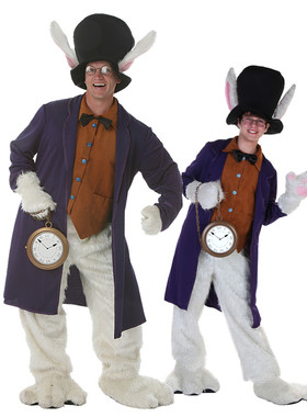 COS化装舞会服装 万圣节表演服《爱丽丝梦游仙境》仙境兔 闹钟兔