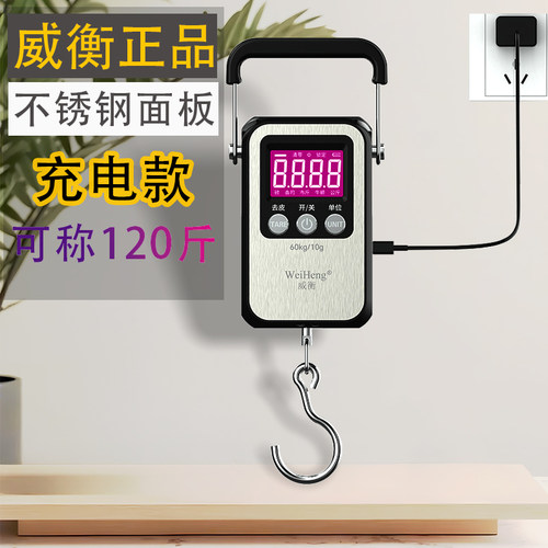 威衡充电不锈钢手提秤