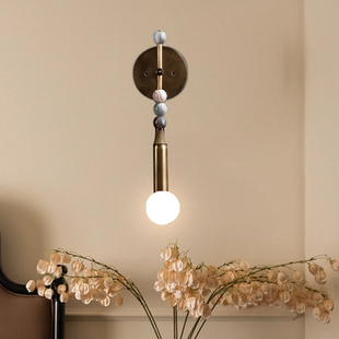 法式设计师款壁灯中古复古美式卧室客厅沙发背景墙灯酒店样板间灯