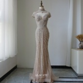 Alacati 外贸出口高端重工性感抹胸鱼尾晚礼服女多穿年会名媛晚宴