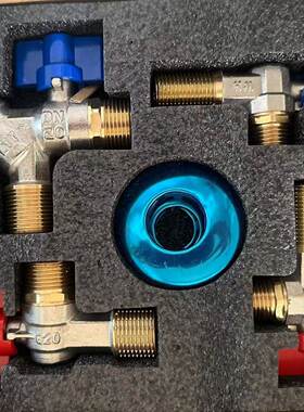 全铜壁挂炉四件套6分角阀热水器