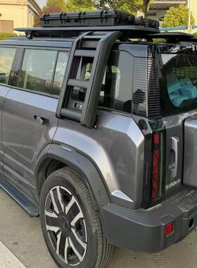 奇瑞icar03车顶行李架框爬梯侧边机甲网扩展平台越野外饰专用改装