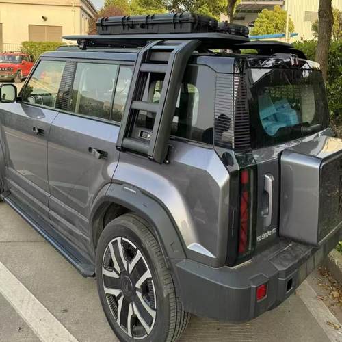 W奇瑞icar03车顶行李架爬梯侧边机甲网扩展平台越野外饰专用改装
