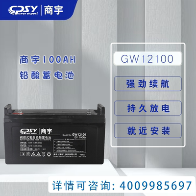 商宇GW1210012V100AH蓄电池