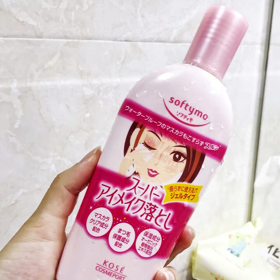 日本KOSE高丝 softymo玻尿酸胶原蛋白眼唇卸妆液 230ML 呵护眼周