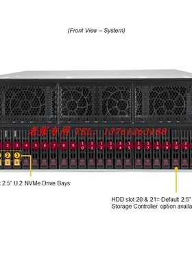 EPYC宵龙四代Genoa 9684X 96核192线CPU超微2025HS-TNR AS-4125GS