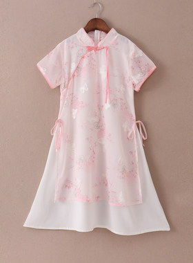汉服夏装超仙12岁女孩抖音襦裙