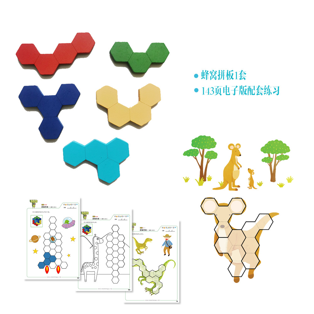 早教创意蜂窝立体拼图