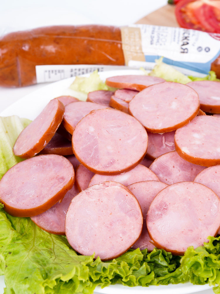 Russian sausage Starch-free Russian pure meat ham Open bag ready-to-eat wine and vegetables Specialty snacks 250g