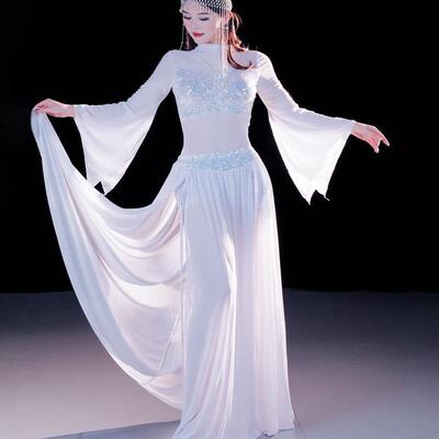 舞娘肚皮舞服装2025新款套装简约飘逸网纱东方舞演出练功团服班服