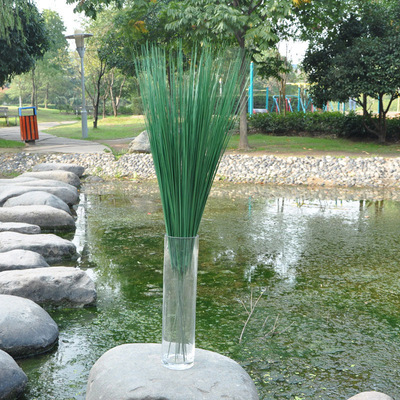 钢草仿真叶丝带洋葱家居装饰