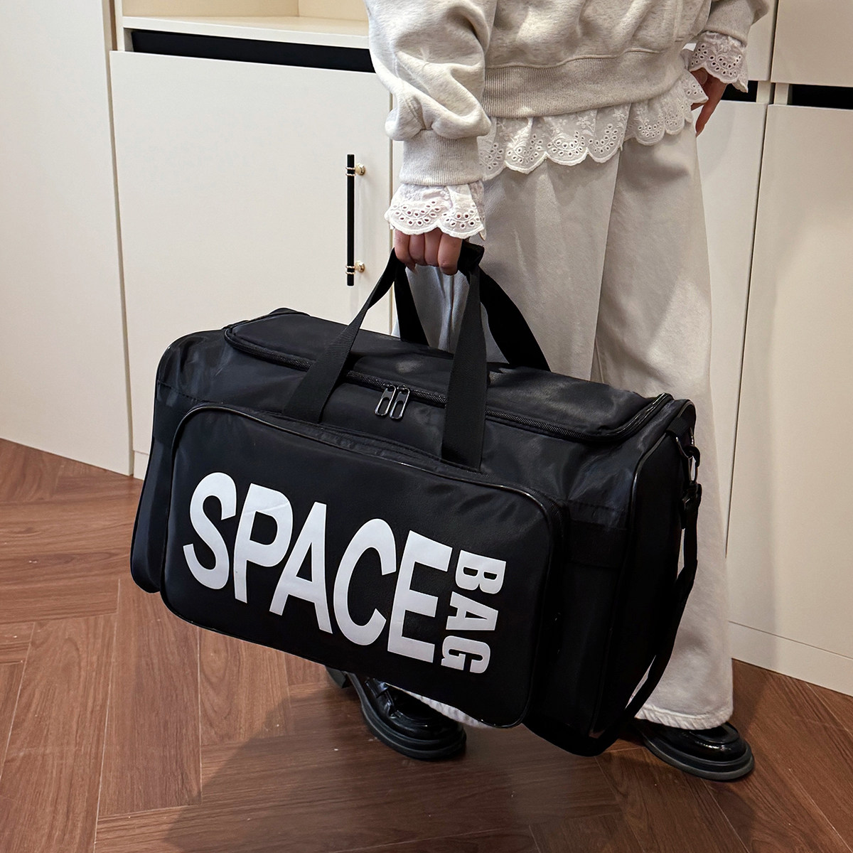 短途旅行包女超大容量篮球训练包男多功能球鞋收纳包手提健身包潮