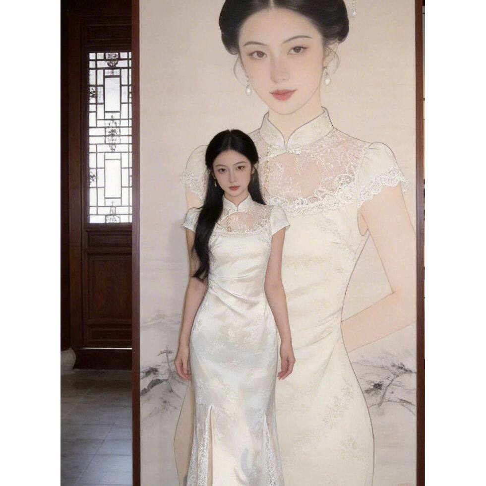 连衣裙子女夏季气质新中式国风改良旗袍年轻款长裙2026新款小个子