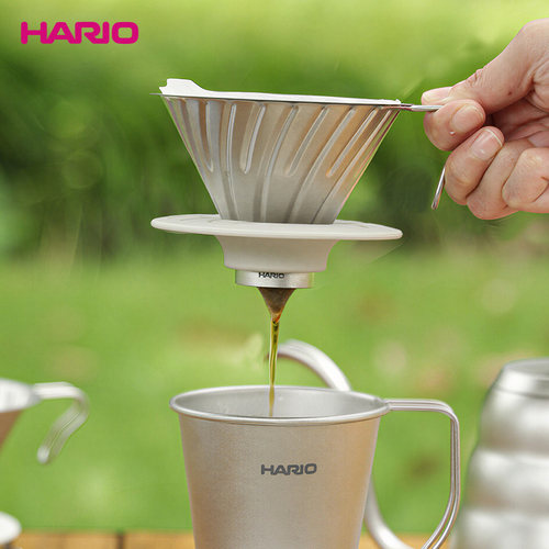 Hario纯钛V60手冲滤杯咖啡器