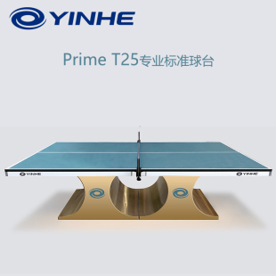 银河YINHE T25固定式 Prime 乒乓球桌专业标准球台 无痕贴面桌台