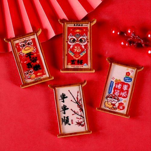 仿真立牌春节场景年味国潮配件