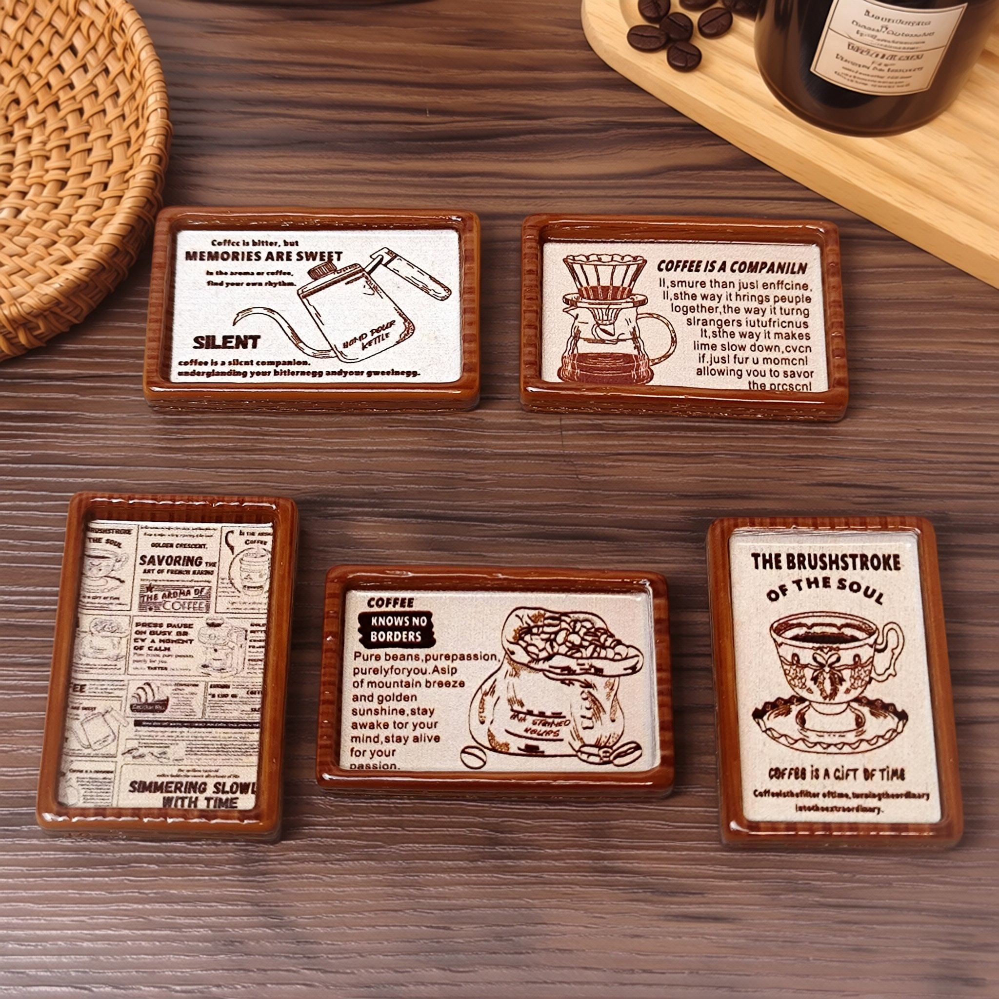 仿真微缩复古字母咖啡食玩托盘子家居装饰摆件 diy娃娃屋场景配件,玩具/童车/益智/积木/模型,奶油胶/树脂DIY配件,淘宝优惠券,粉丝福利购,淘宝优惠卷