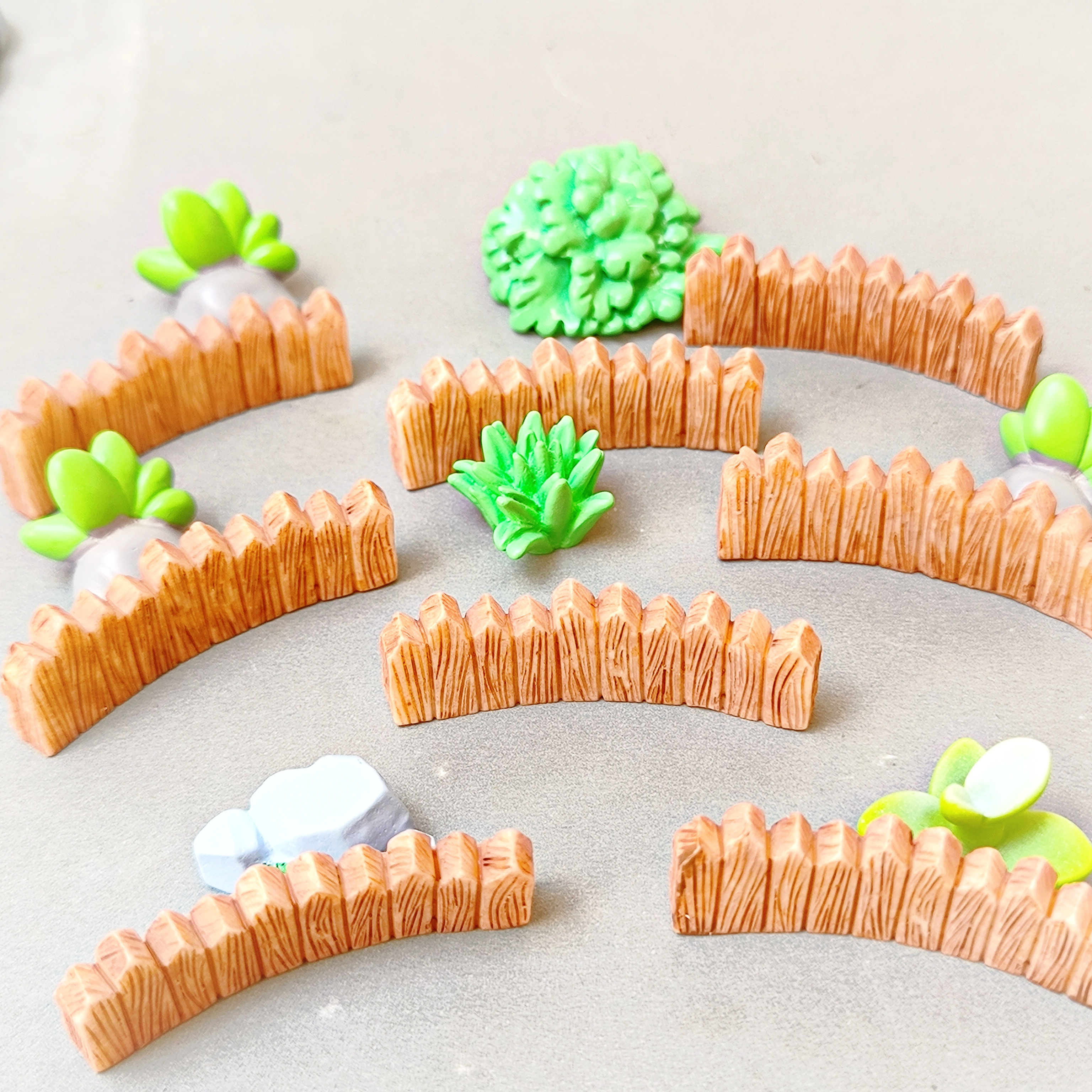 微景观仿真木桩栅栏篱笆农场围栏