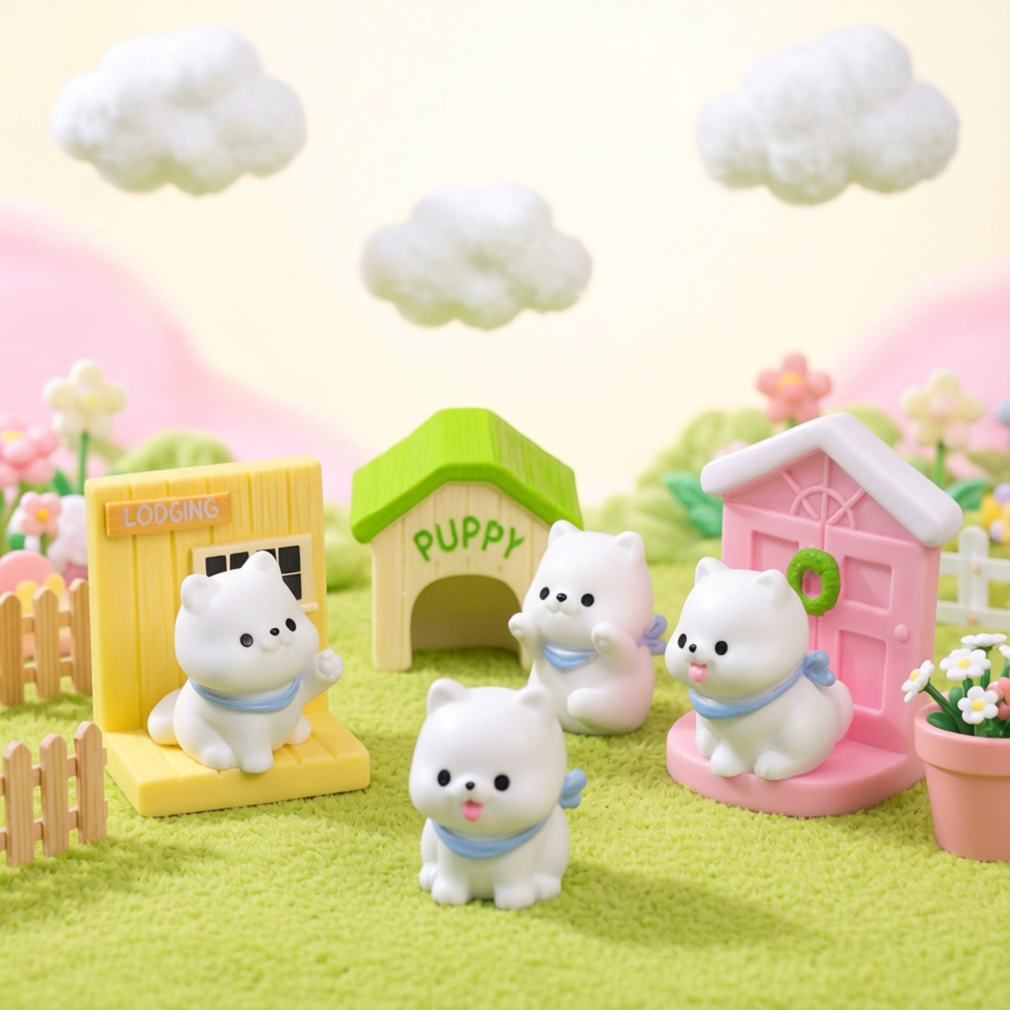 微景观仿真场景小狗门板狗窝 diy配件桌面汽车载中控台创意小摆件,玩具/童车/益智/积木/模型,奶油胶/树脂DIY配件,淘宝优惠券,粉丝福利购,淘宝优惠卷