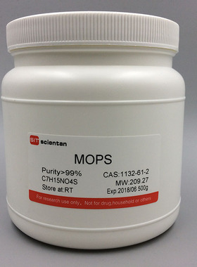 科研使用  3-(N-吗啉)丙磺酸 MOPS 1132-61-2 Scientan 25G