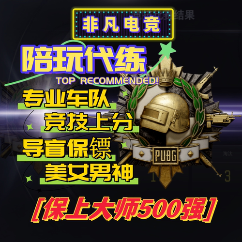 绝地求生PUBG陪玩代练上分车队