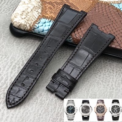 百达翡丽鹦鹉螺鳄鱼皮表带