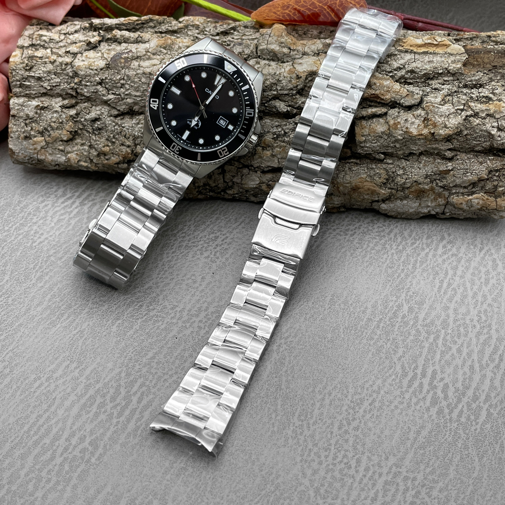 适配卡西欧剑鱼MDV106手表钢带