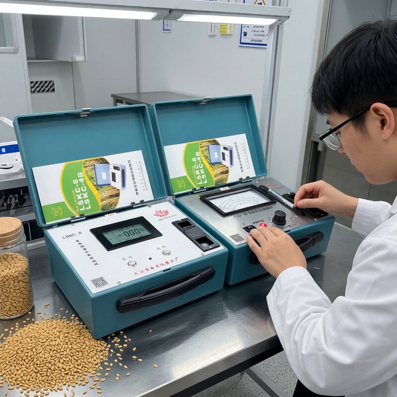 武汉三环粮食水分仪测量仪手压式图片