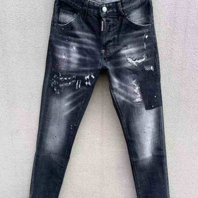 自由悍将 美式复古直筒牛仔裤男 重磅原色牛仔长裤 百搭休闲