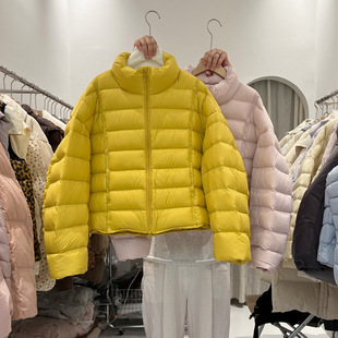日韩韩版立领排骨羽绒服女短款2025冬季新款巨好看泡芙云感小个子
